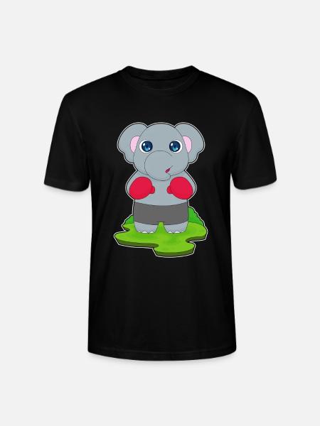 Elephant Boxer Gants de boxe Boxe - T-shirt bio CRAFTER Stanley Stella Unisexe - noir