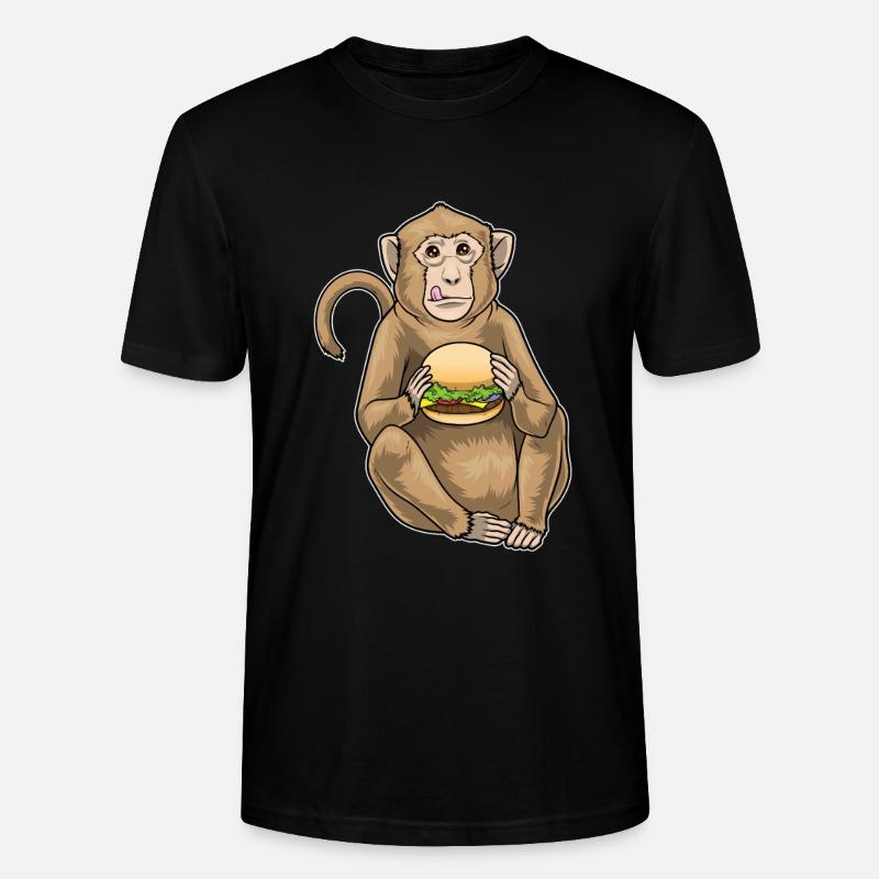 Cheeseburger de singe - T-shirt bio CRAFTER Stanley Stella Unisexe - noir