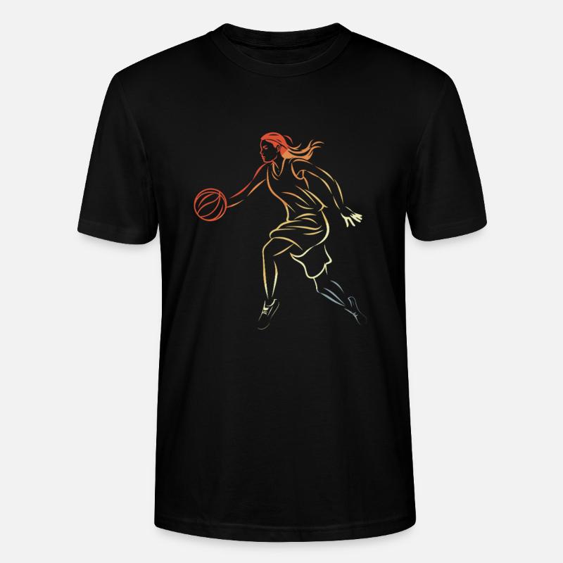 Basketteuse - T-shirt bio CRAFTER Stanley Stella Unisexe - noir