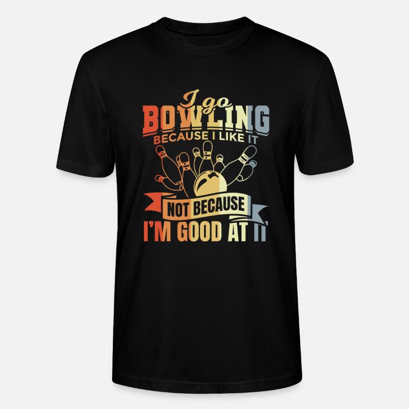 Blague sur le bowling - T-shirt bio CRAFTER Stanley Stella Unisexe - noir