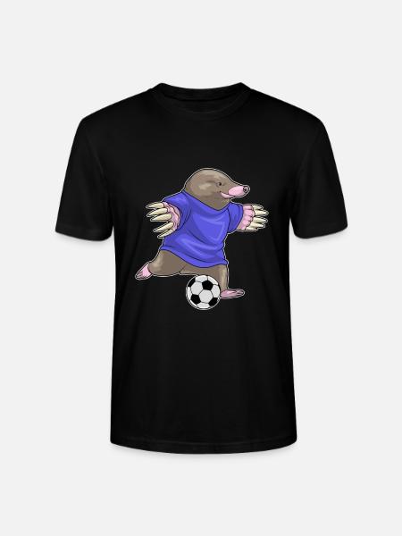 Mole Soccer Player Soccer - Stanley/Stella CRAFTER Unisex Organic T-Shirt - black