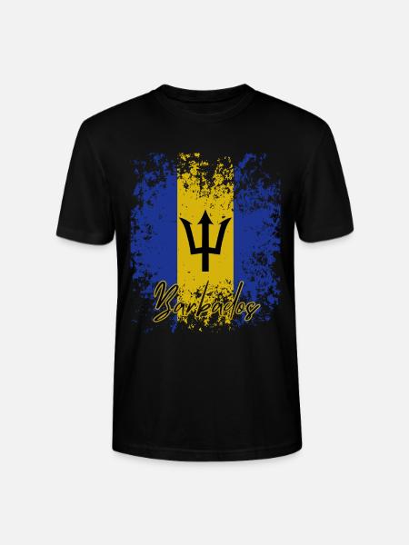 Flag of Barbados, Barbadian pride - Stanley/Stella CRAFTER Unisex Organic T-Shirt - black