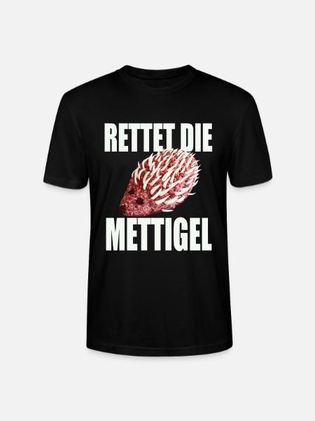 Save the Mettigel - Stanley/Stella CRAFTER Unisex Organic T-Shirt - black