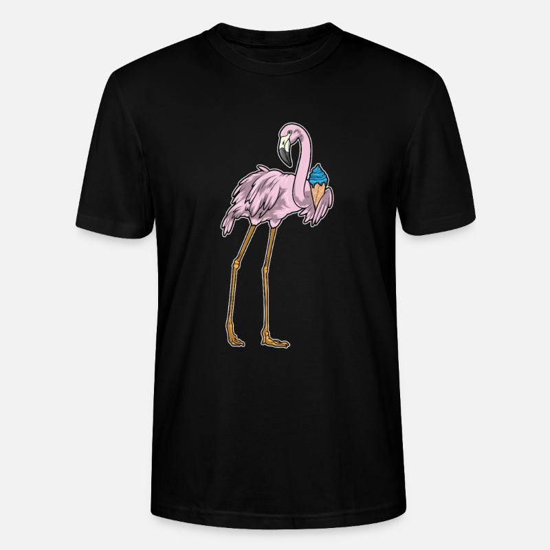 Flamingo Waffeleis - Stanley/Stella Unisex Bio-T-Shirt CRAFTER - Schwarz