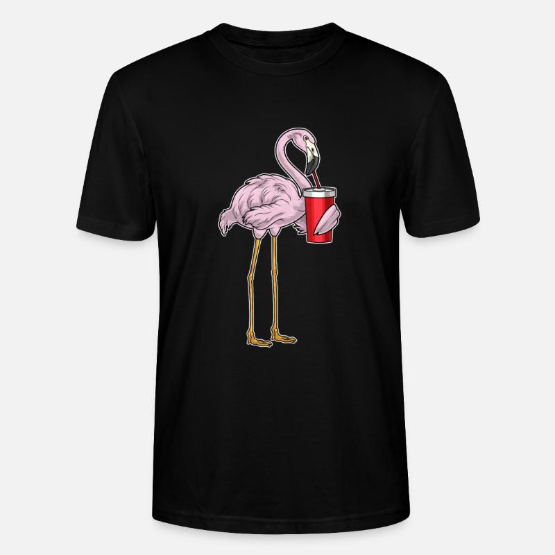 Boisson Flamingo - T-shirt bio CRAFTER Stanley Stella Unisexe - noir