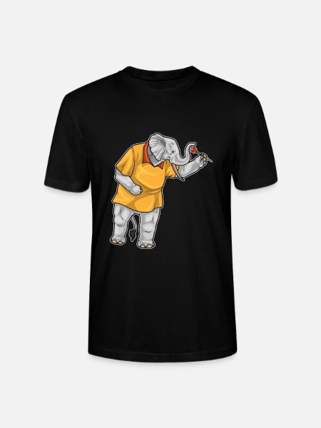 Elefant Dart Dartpfeil - Stanley/Stella Unisex Bio-T-Shirt CRAFTER - Schwarz