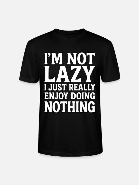 Lazy with style - Stanley/Stella CRAFTER Unisex Organic T-Shirt - black
