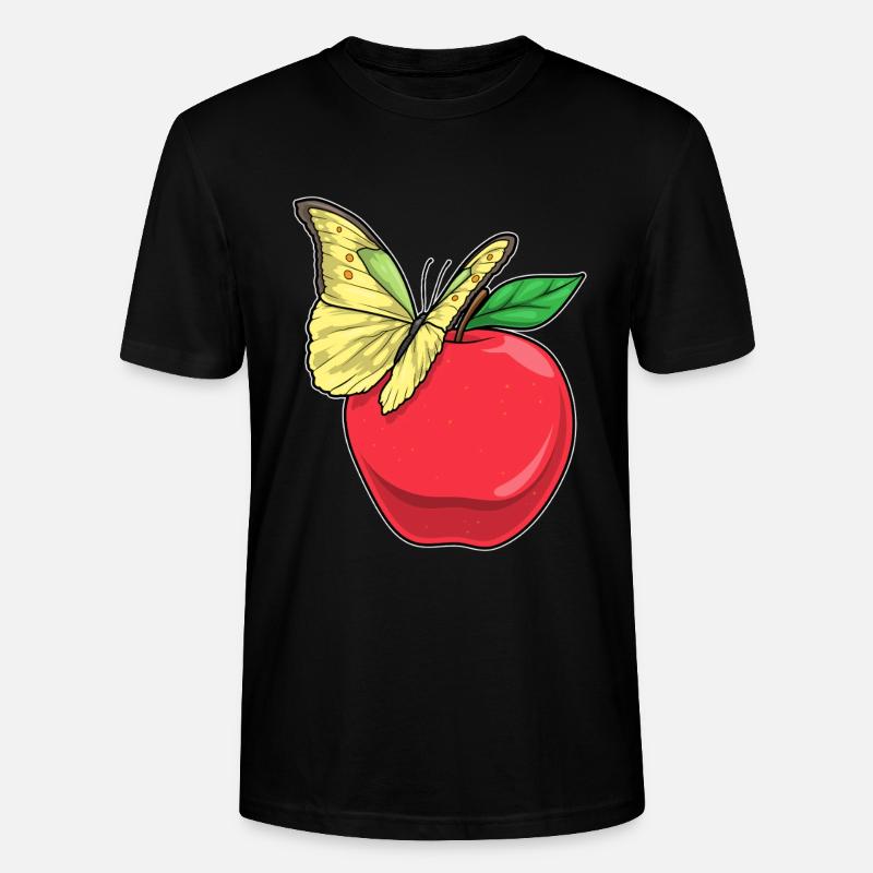 Papillon Pomme Fruit - T-shirt bio CRAFTER Stanley Stella Unisexe - noir