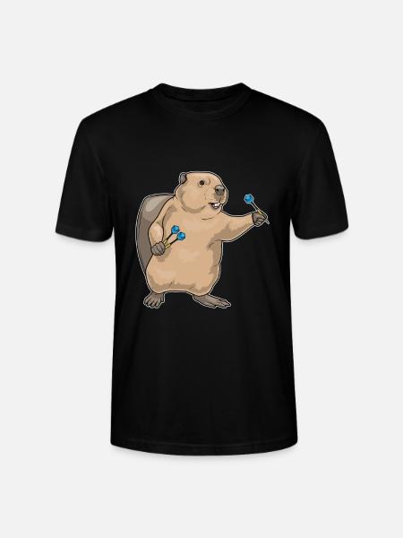 Beaver Dart Dart - Stanley/Stella CRAFTER Unisex Organic T-Shirt - black