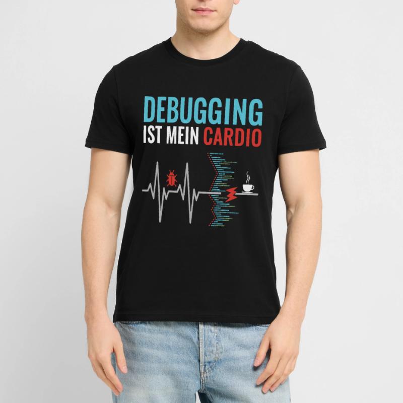 Debugging ist mein Cardio - Programmierer Nerd Stanley/Stella Unisex Bio-T-Shirt CRAFTER