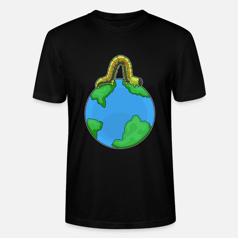Raupe Erde - Stanley/Stella Unisex Bio-T-Shirt CRAFTER - Schwarz
