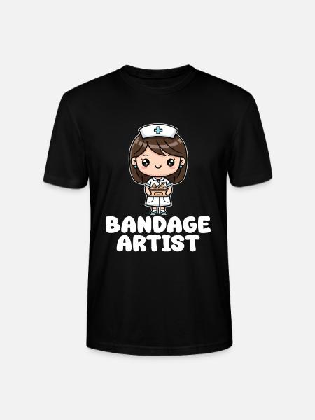 BANDAGE ARTIST - NURSE GIFT - Stanley/Stella CRAFTER Unisex Organic T-Shirt - black
