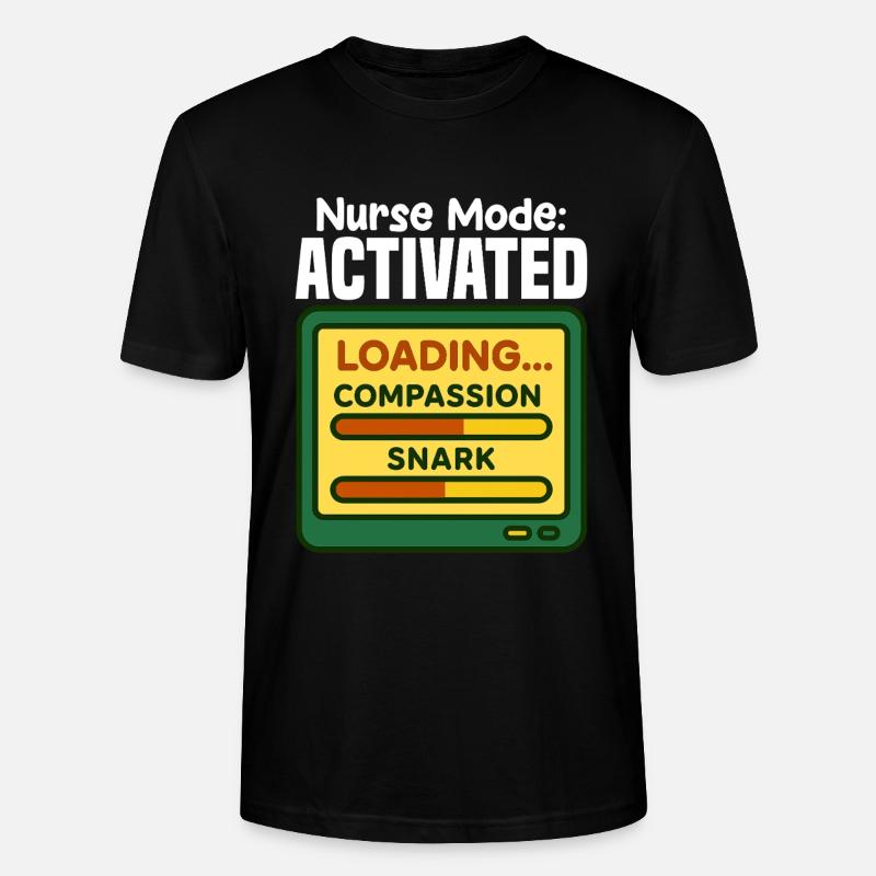 KRANKENSCHWESTER-MODUS AKTIVIERT - SCHWESTER-GESCHENK - Stanley/Stella Unisex Bio-T-Shirt CRAFTER - Schwarz