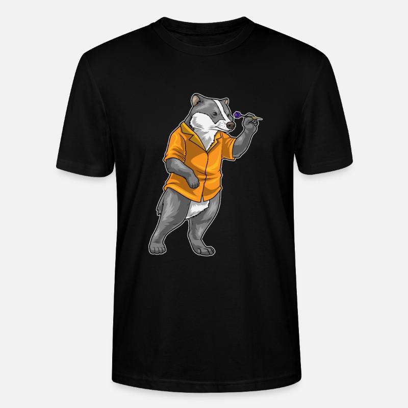 Fléchette Blaireau Fléchette - T-shirt bio CRAFTER Stanley Stella Unisexe - noir