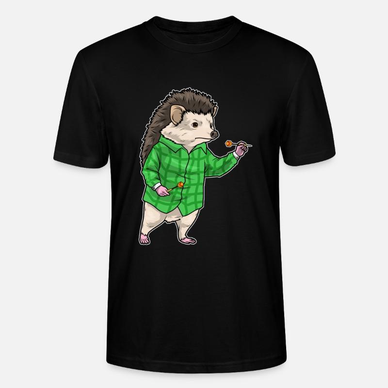 Igel Dart Dartpfeil - Stanley/Stella Unisex Bio-T-Shirt CRAFTER - Schwarz