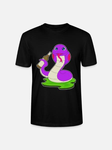 Bouteille de bière Snake - T-shirt bio CRAFTER Stanley Stella Unisexe - noir
