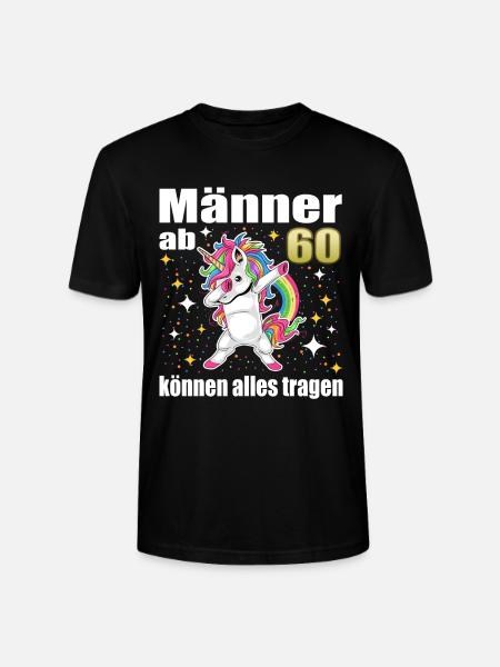 Männer ab 60 können alles tragen Einhorn - Stanley/Stella Unisex Bio-T-Shirt CRAFTER - Schwarz