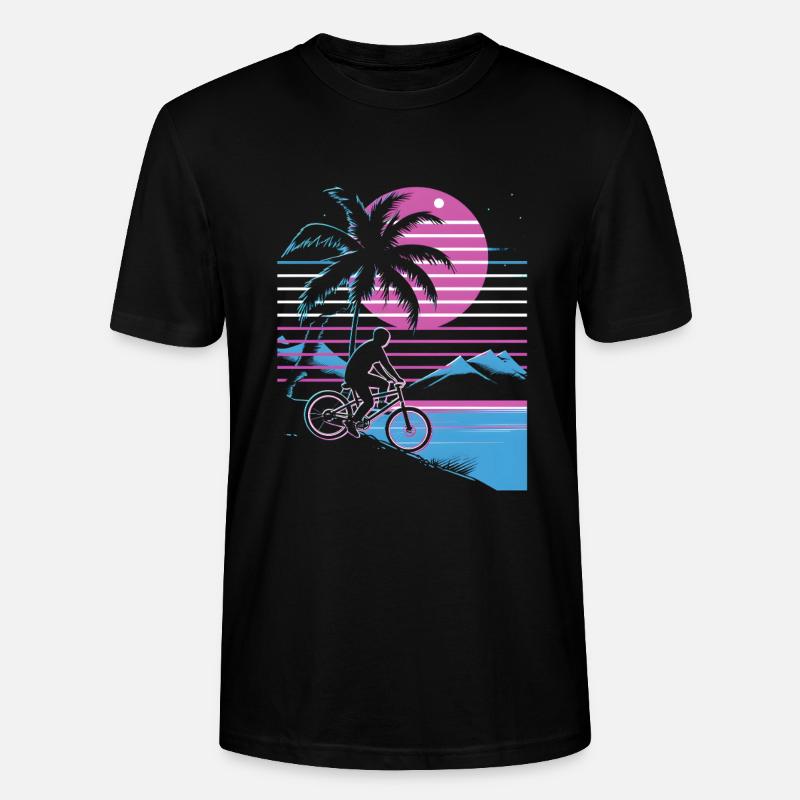VTT Synthwave - T-shirt bio CRAFTER Stanley Stella Unisexe - noir