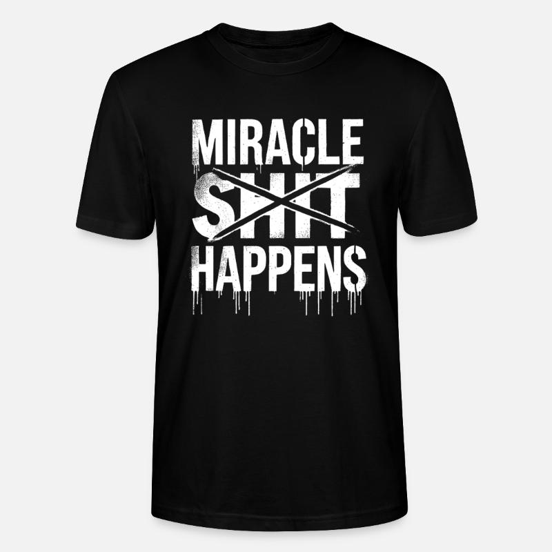 Miracle Shift Happen Conception motivationnelle - T-shirt bio CRAFTER Stanley Stella Unisexe - noir