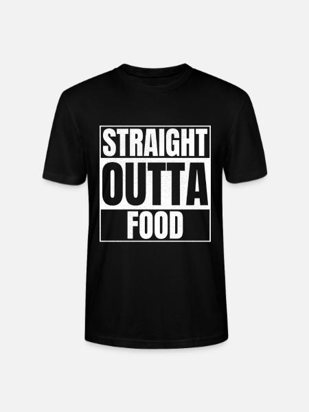 STRAIGHT OUTTA Food - Stanley/Stella Unisex Bio-T-Shirt CRAFTER - Schwarz