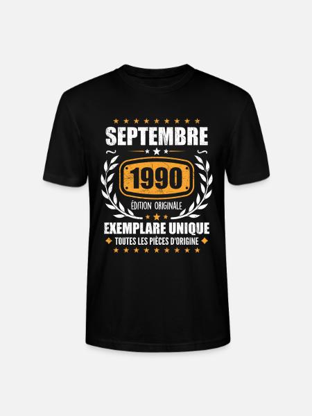 September 1990 Unique copy - September 1990 - Stanley/Stella CRAFTER Unisex Organic T-Shirt - black
