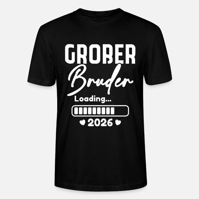Großer Bruder 2026 - Stanley/Stella Unisex Bio-T-Shirt CRAFTER - Schwarz