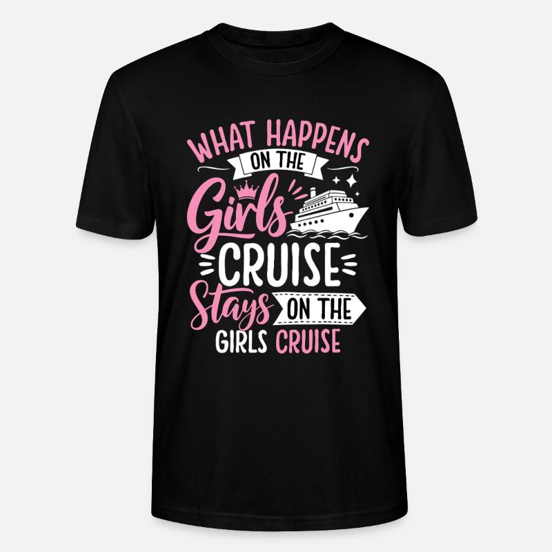 Mädchen Kreuzfahrt Spruch Design - Stanley/Stella Unisex Bio-T-Shirt CRAFTER - Schwarz