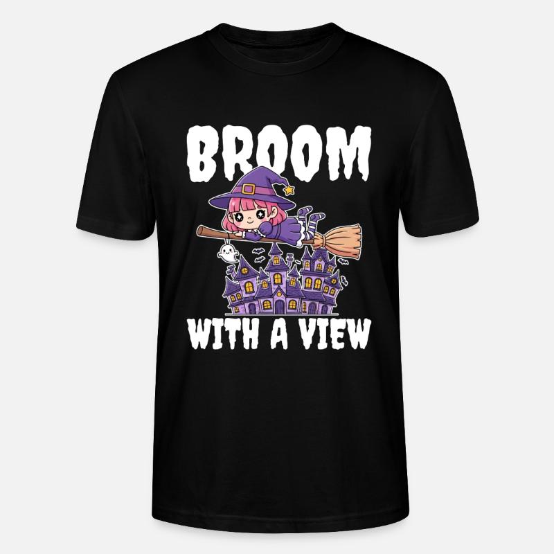 BALAI AVEC VUE - WITCH HALLOWEEN - T-shirt bio CRAFTER Stanley Stella Unisexe - noir