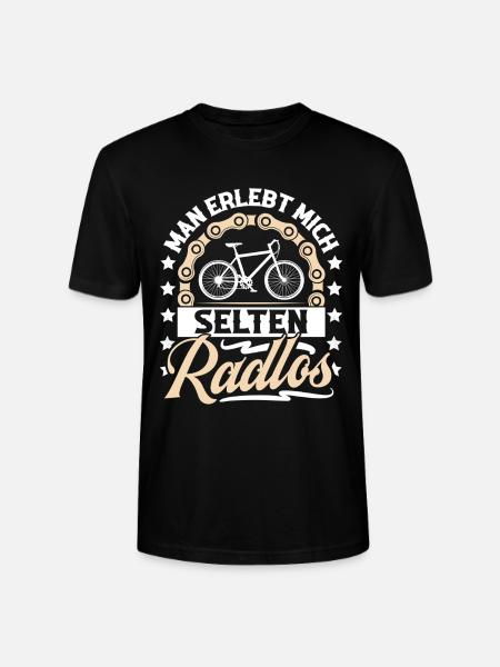 Cyclist Mountain Bike Bicycle - Stanley/Stella CRAFTER Unisex Organic T-Shirt - black