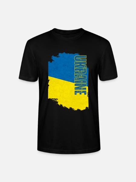 Drapeau ukrainien, fierté ukrainienne - T-shirt bio CRAFTER Stanley Stella Unisexe - noir