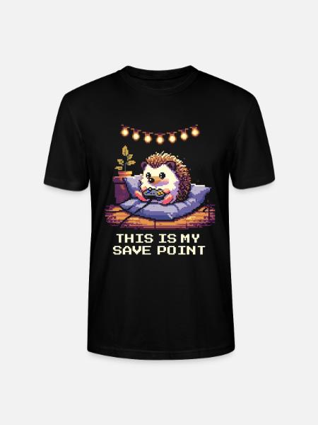 Mein Hygge Speicherpunkt - Stanley/Stella Unisex Bio-T-Shirt CRAFTER - Schwarz