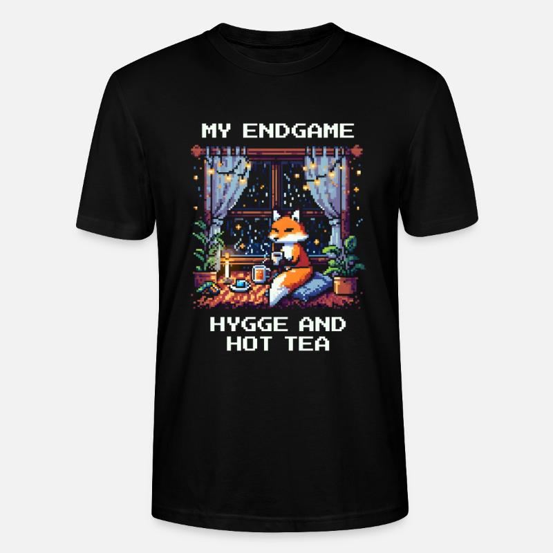 Endgame: Hygge und heißer Tee - Stanley/Stella Unisex Bio-T-Shirt CRAFTER - Schwarz