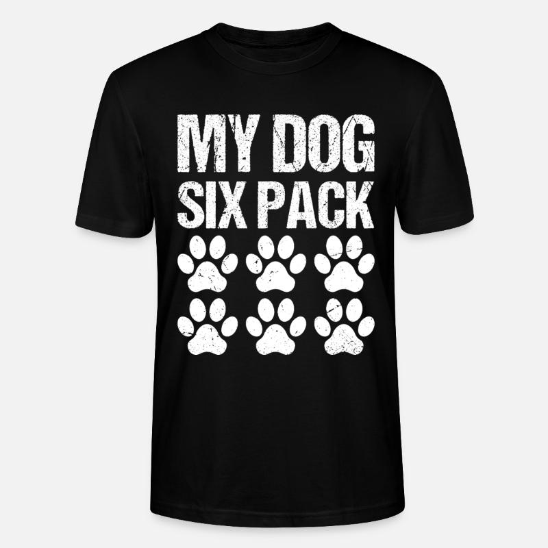 Mon chien pack de six - T-shirt bio CRAFTER Stanley Stella Unisexe - noir