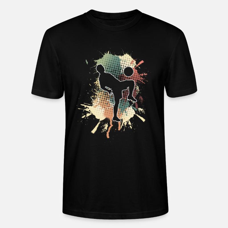 Fußball - Stanley/Stella Unisex Bio-T-Shirt CRAFTER - Schwarz
