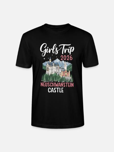Girls Trip 2026 Neuschwanstein Castle - Stanley/Stella CRAFTER Unisex Organic T-Shirt - black