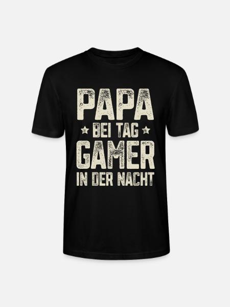 Papa Gamer Gaming - Stanley/Stella Unisex Bio-T-Shirt CRAFTER - Schwarz