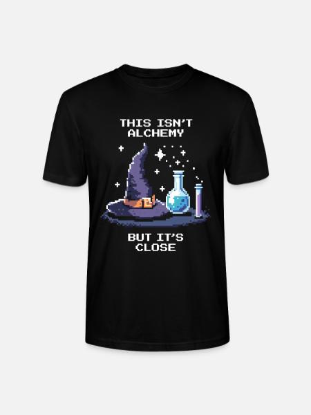 No alchemy – almost there | Chemistry lab - Stanley/Stella CRAFTER Unisex Organic T-Shirt - black