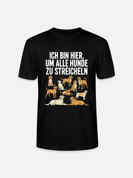 Humorous dog motif with text - Stanley/Stella CRAFTER Unisex Organic T-Shirt - black