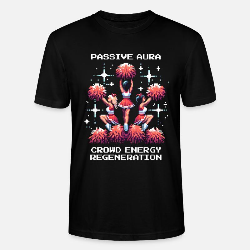 Passive Aura: Crowd-Energie-Boost | Cheerleading - Stanley/Stella Unisex Bio-T-Shirt CRAFTER - Schwarz