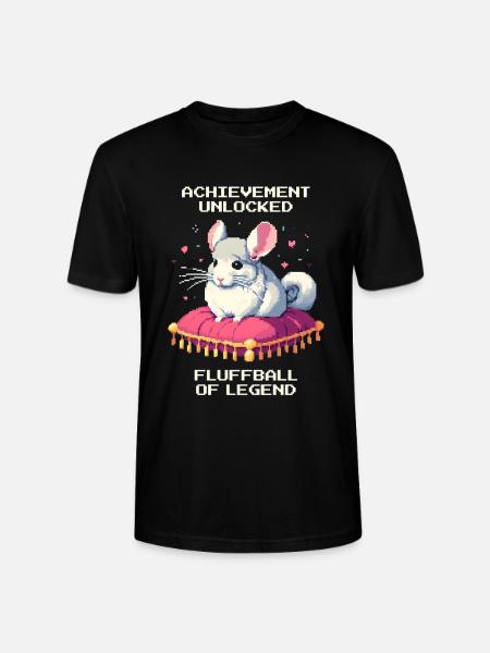 Saavutus: Legendaarinen pörröpallo | Chinchilla - Stanley/Stella CRAFTER unisex luomu-t-paita - musta