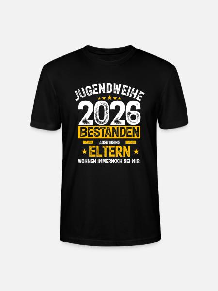 Jugendweihe 2026 Familienzitat - Stanley/Stella Unisex Bio-T-Shirt CRAFTER - Schwarz
