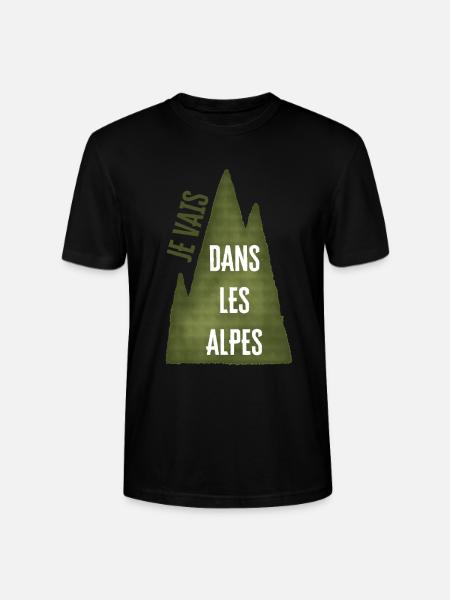 I'm going to the Alps - Stanley/Stella CRAFTER Unisex Organic T-Shirt - black
