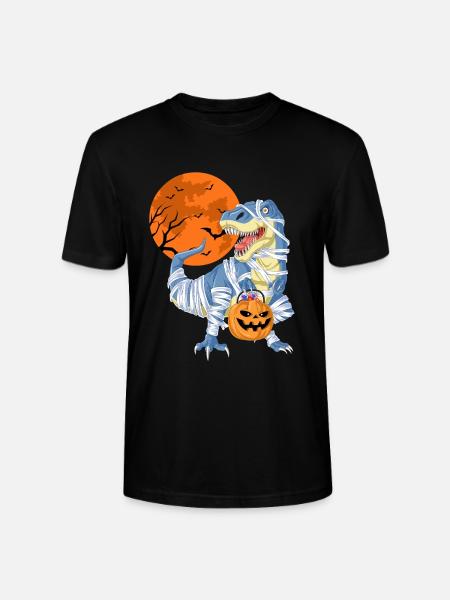 Halloween Dinosaur Costume Design - Stanley/Stella CRAFTER Unisex Organic T-Shirt - black