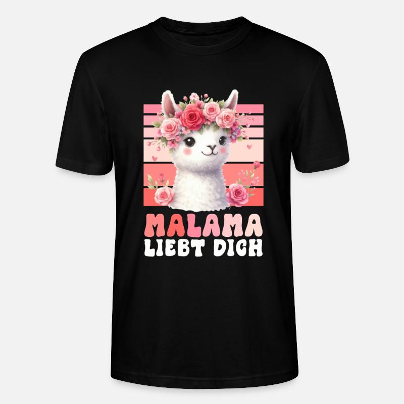Werdende Mutter MALAMA LIEBE Lustiges - Stanley/Stella Unisex Bio-T-Shirt CRAFTER - Schwarz