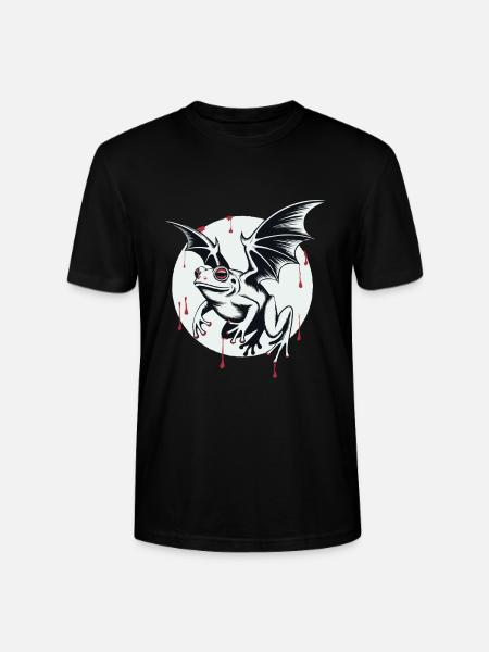 Vampirischer Fledermausfrosch im Schatten - Stanley/Stella Unisex Bio-T-Shirt CRAFTER - Schwarz