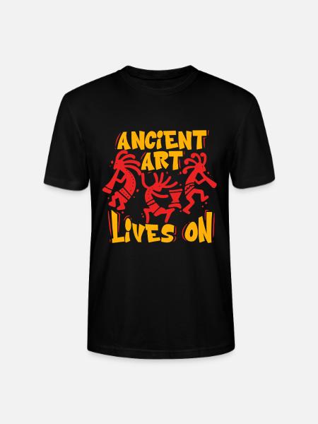 Petroglyph Petroglyphs Ancient Art Lives On - Stanley/Stella CRAFTER Unisex Organic T-Shirt - black