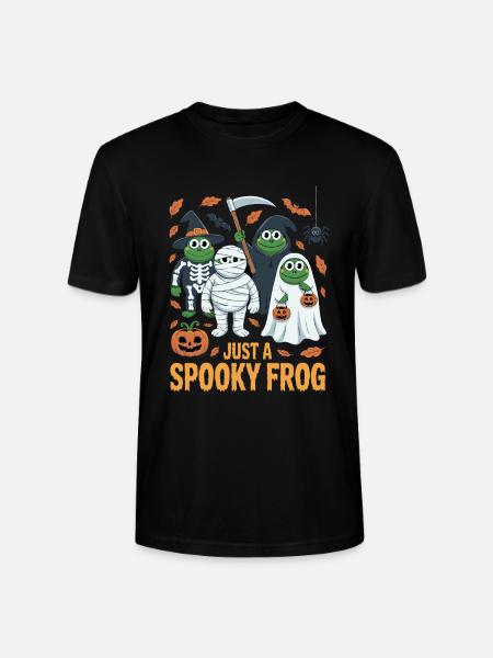 Spooky Frogs Halloween Costume - Stanley/Stella CRAFTER Unisex Organic T-Shirt - black