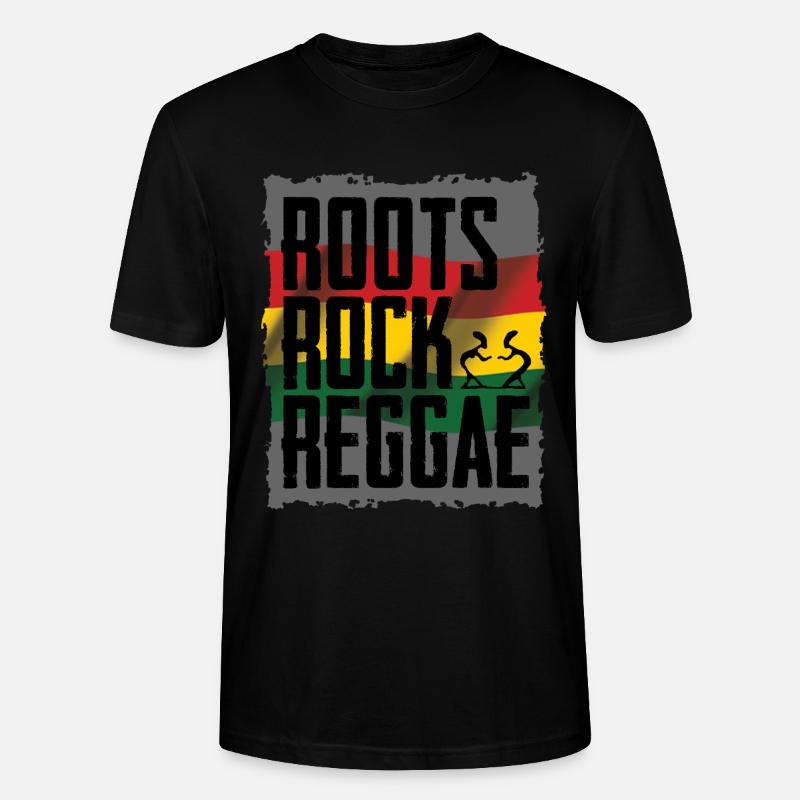 Projekt Roots Rock Reggae - Ekologiczna koszulka typu unisex Stanley/Stella CRAFTER - czarny