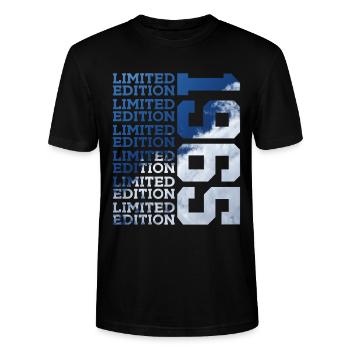 61 JAHRE LIMITED EDITION 1965 61. GEBURTSTAG - Stanley/Stella Unisex Bio-T-Shirt CRAFTER - Schwarz - Vorne - Alina (178cm) & Michal (187cm)