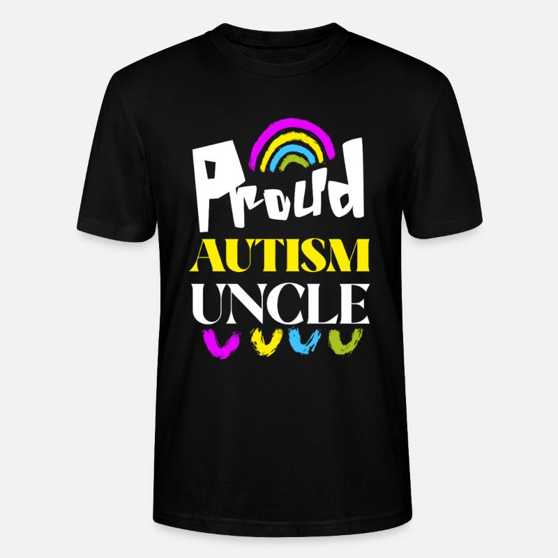 Stolzer Autismus-Onkel - Stanley/Stella Unisex Bio-T-Shirt CRAFTER - Schwarz